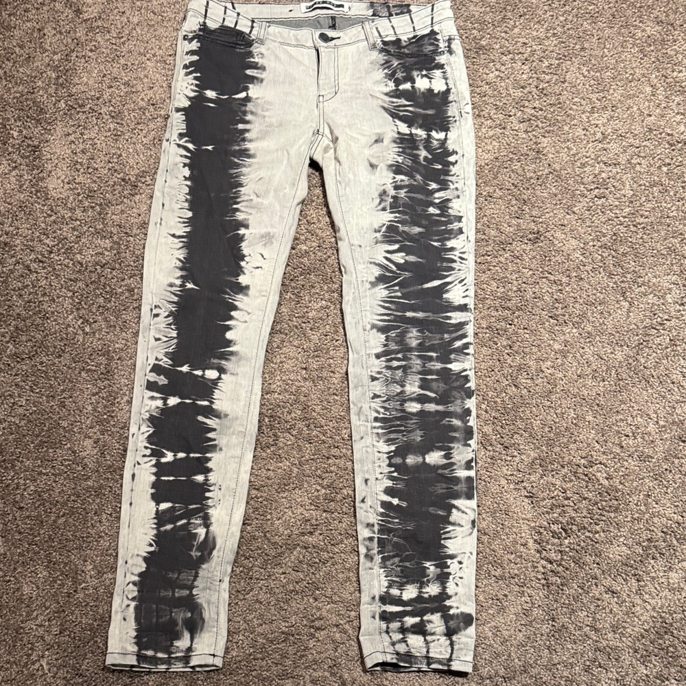 Noisy May Black and Gray Jeans